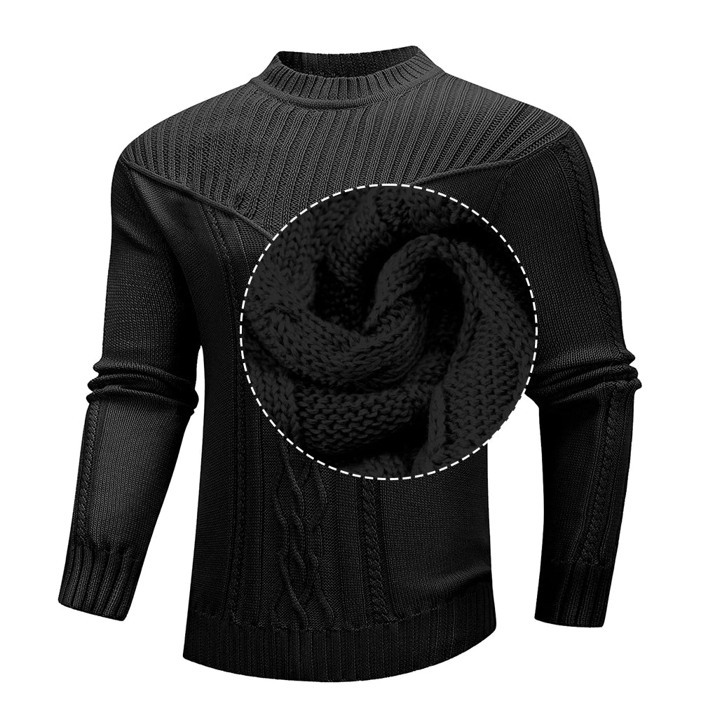 Cable Knit Crewneck Sweater